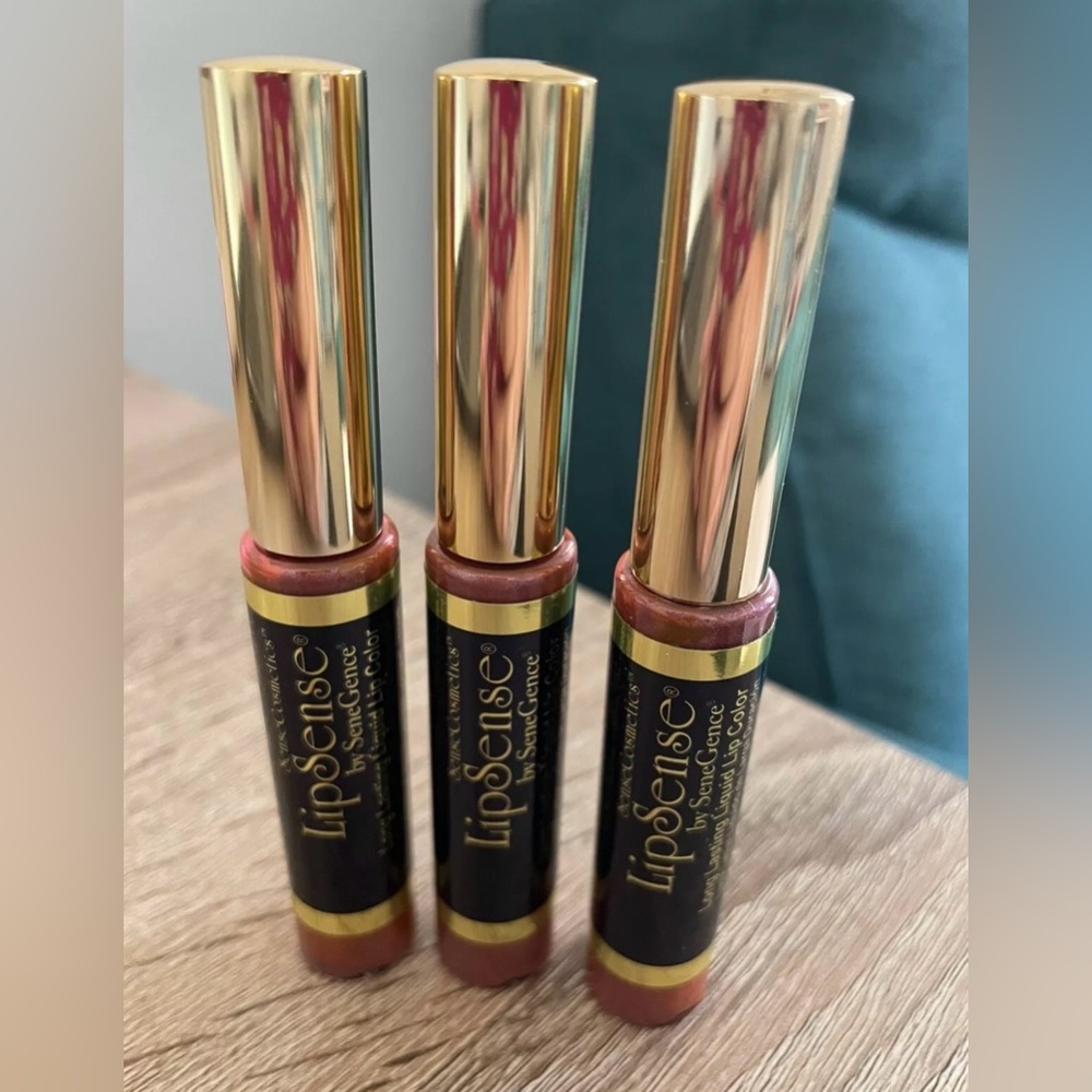 New and sealed LipSense “Lexie- Bear-y” liquid lipstick - lot of 3